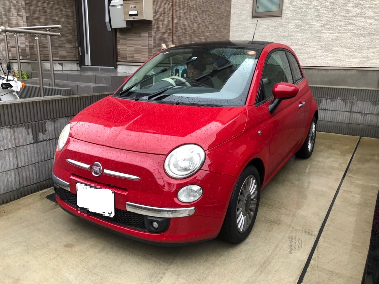 FIAT500赤 FIAT500赤