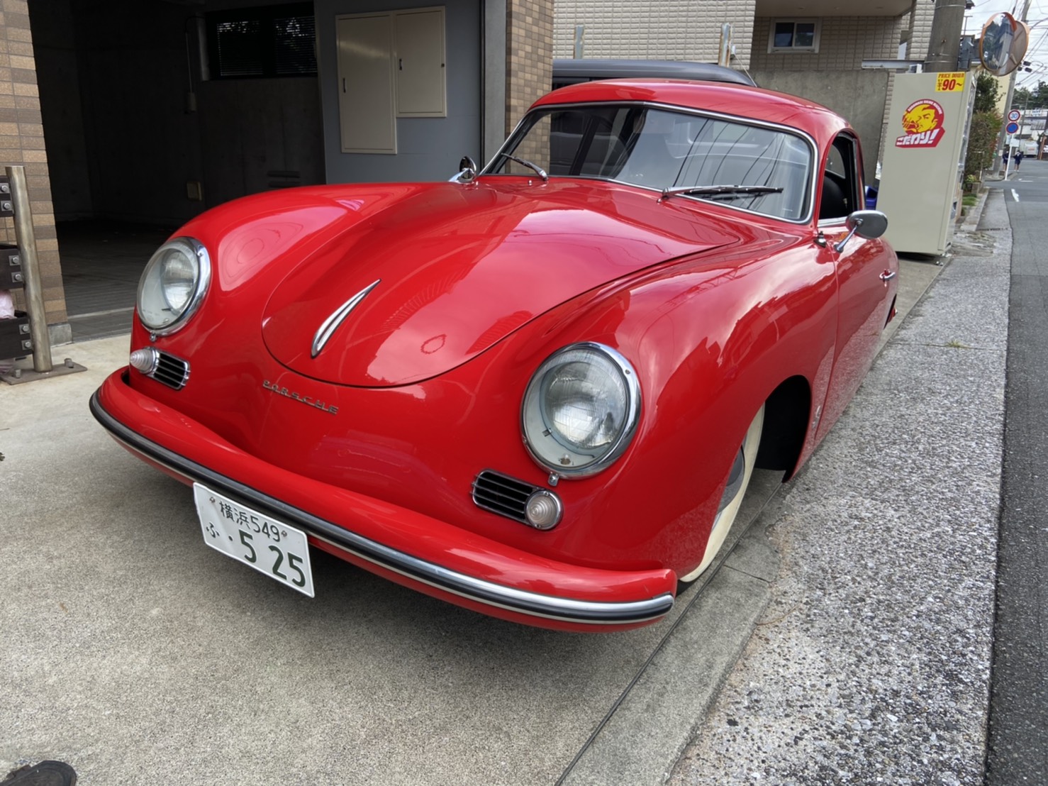 専用　　ポルシェ356        　　　　　　       AOKl 特注 ホットウィール・エアクールドのポルシェ356Aアウトロー